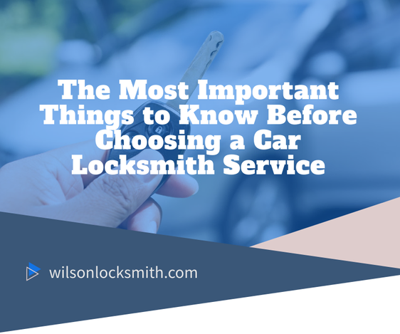 Choosing a Car Locksmith Service