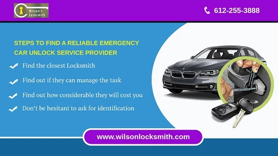 Steps to find a reliable emergency car unlock service provider